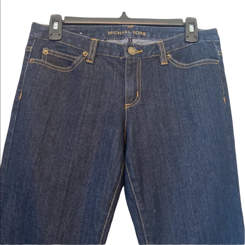 Michael Kors Dark Blue Flare Cut Jeans